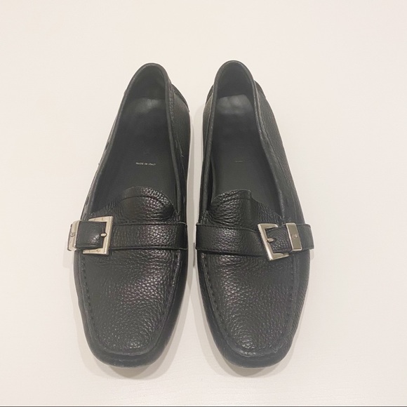 Prada Shoes - Prada - Black Leather Loafers with Dust Bag